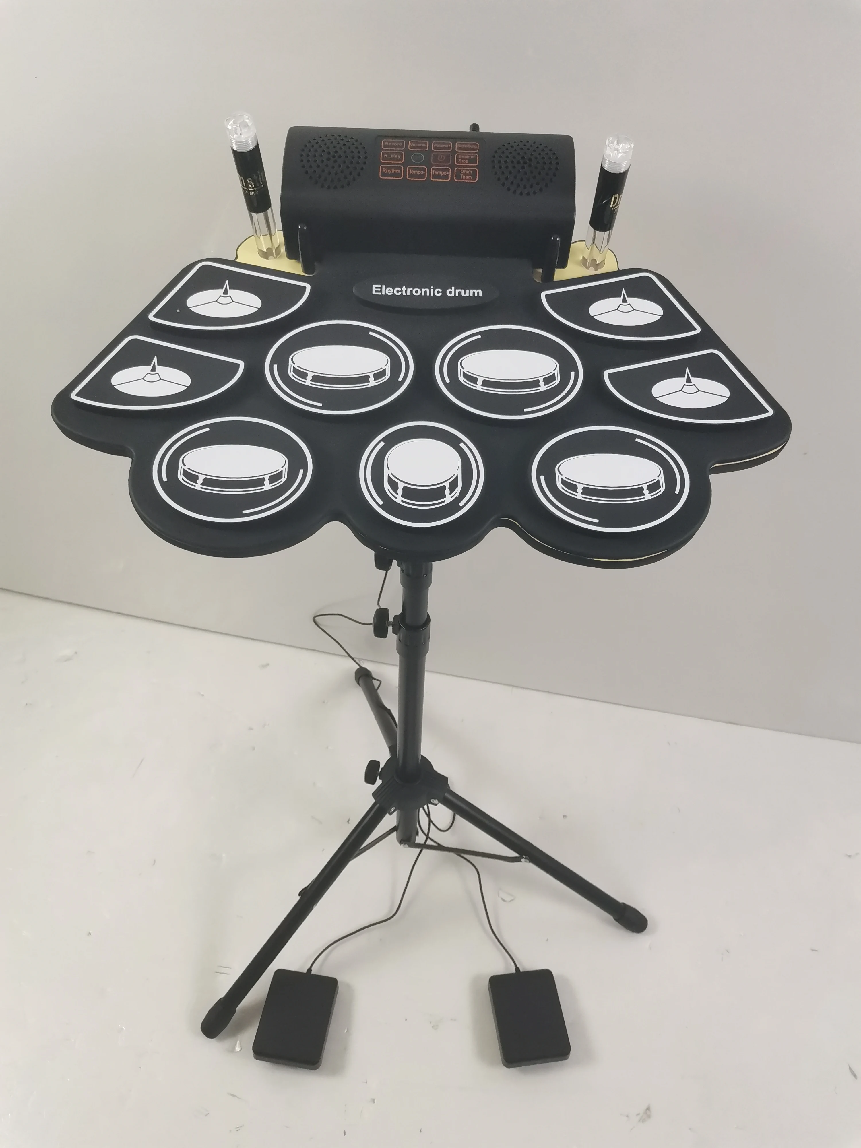 Good Quality Digital Drums Set Electric Percussion Electronic Drums Kit  Double Pedal Drum for Kids
