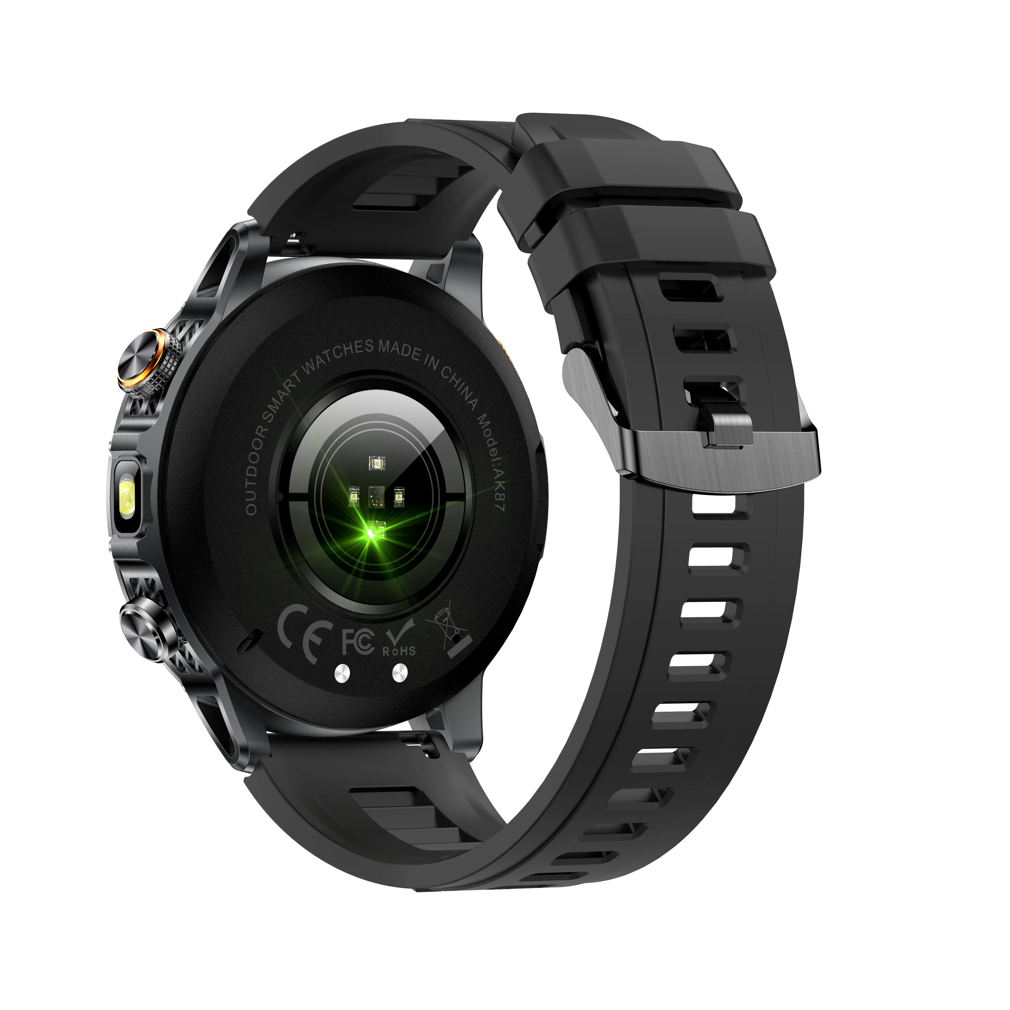 AK87 スマートウォッチ 1.7インチ大画面 IP68防水 Bluetooth通話機能付き