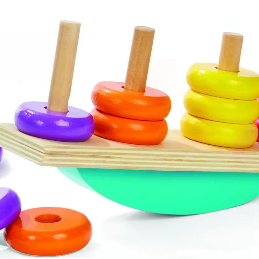 Roly-Poly Ring Stacking Toy With Eggs For Motor Skills, £6.39 At Amazon