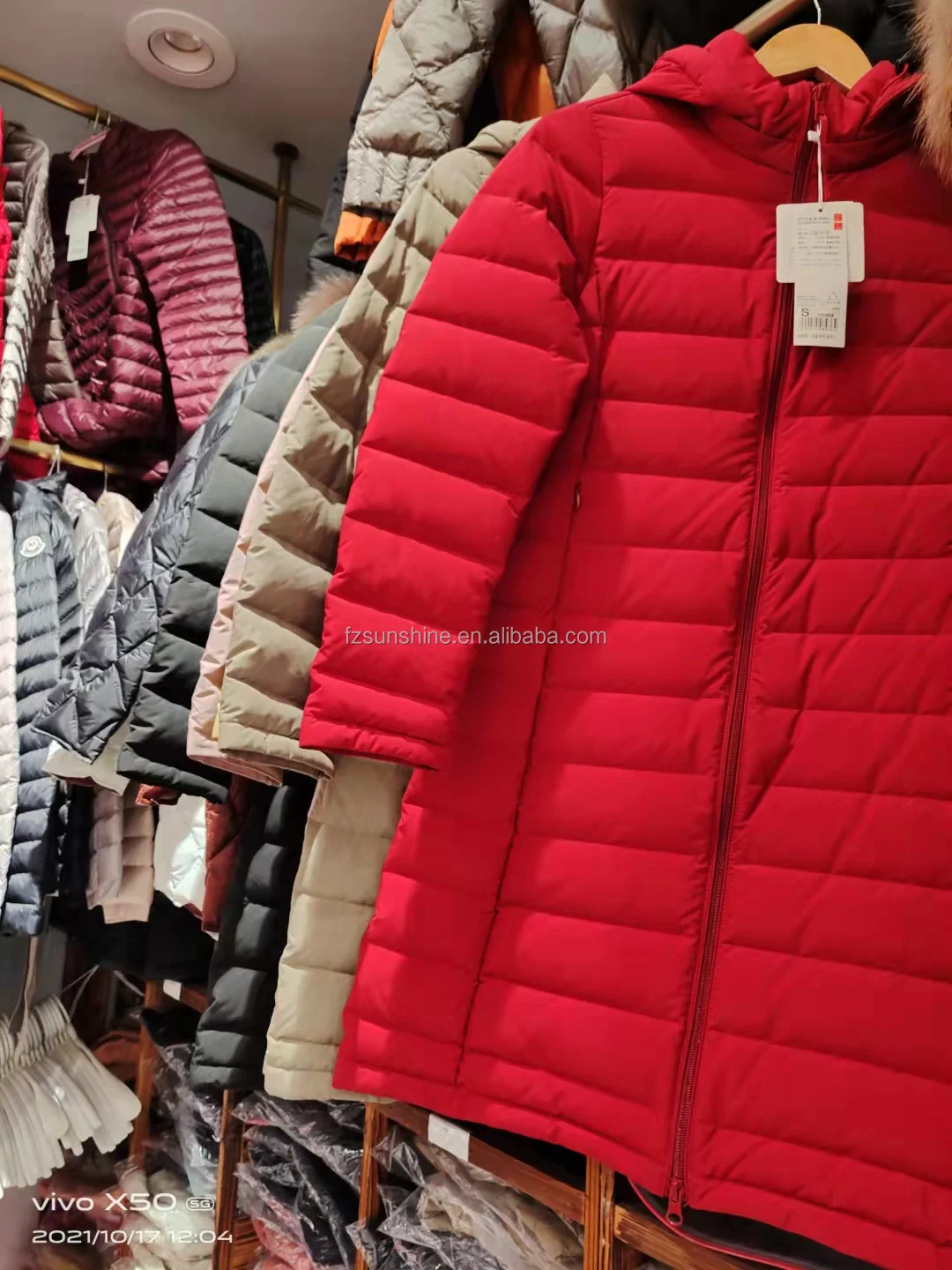 2023 Women Ultra Lightweight Foldable White Duck Padding Hooded Korean