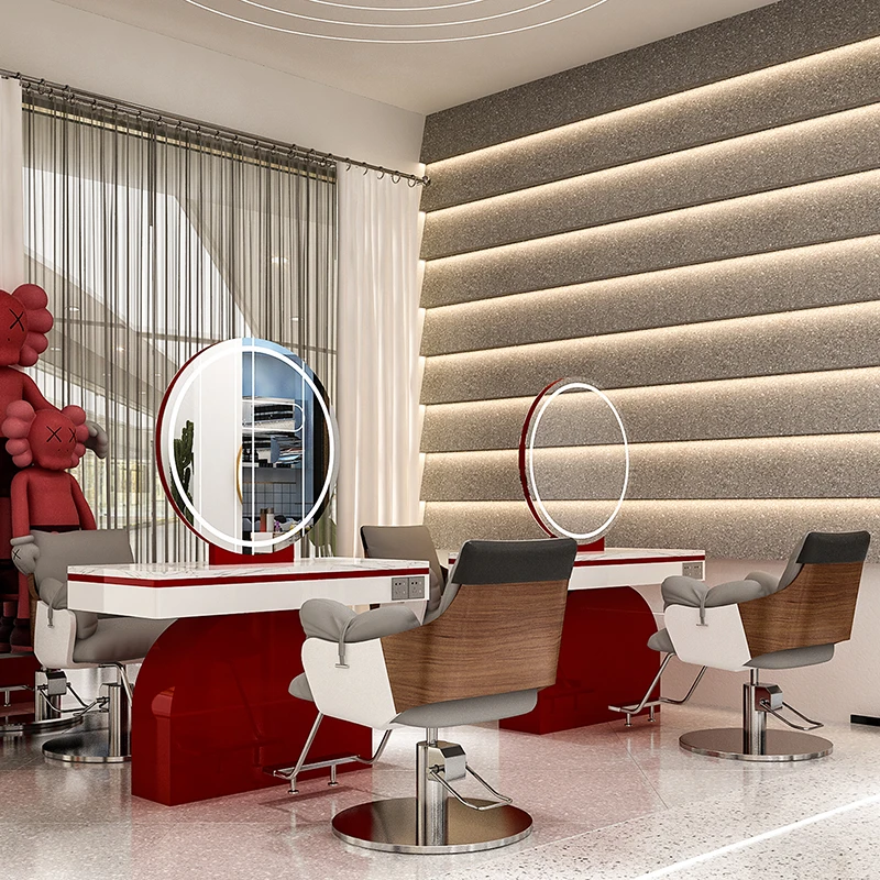 Hot Sale Salon Beauty Equipment Barber Shop Red Single Double