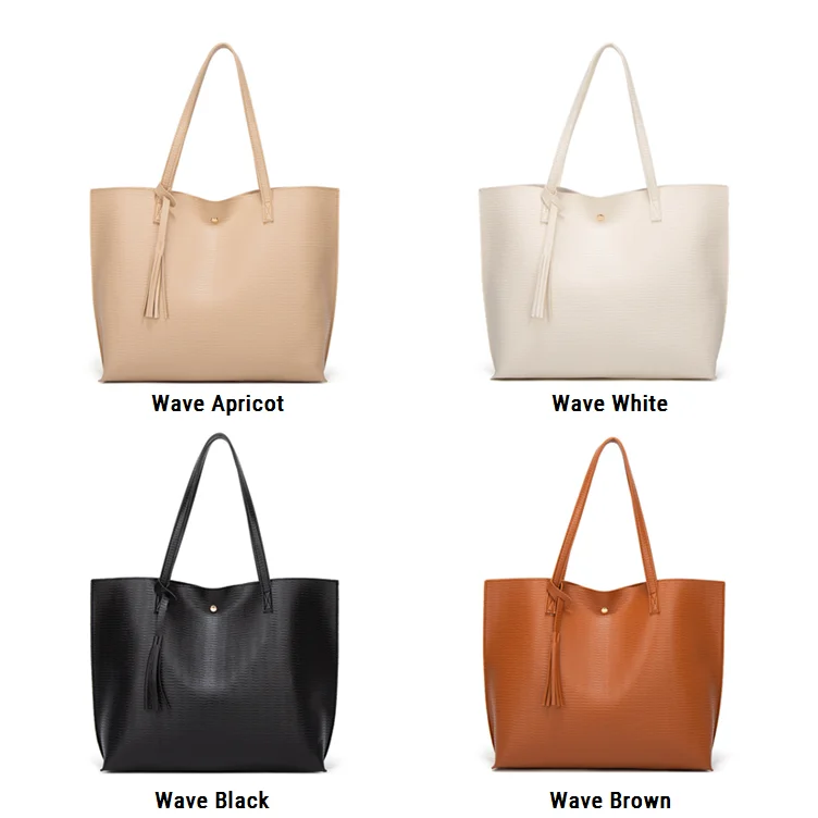 C-swy-08 Women's Soft Faux Leather Tote Shoulder Bag From ...