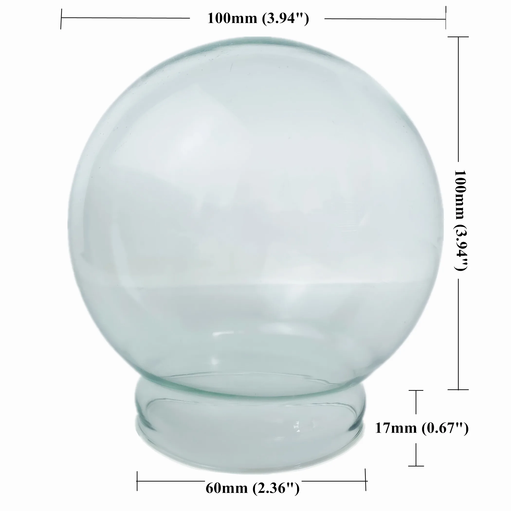 100mm High Quality DIY Transparent Hand-painted Angel Theme Art Collectible Glass Snow Globe Reusable Eco-Friendly Tight