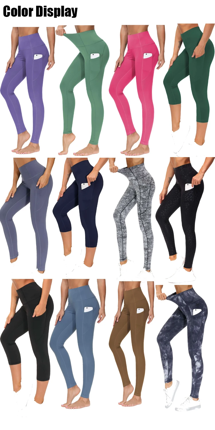 Wholesale Women Seamless Leggings Butt Scrunch Sports High Waist Tummy