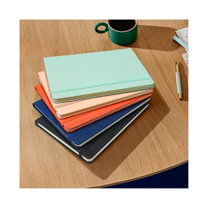 Factory Price PU Leather Student Wholesale Notebook A5 Custom logo Stock Hardcover Diary Fast Shipping Line Blank Page Journal