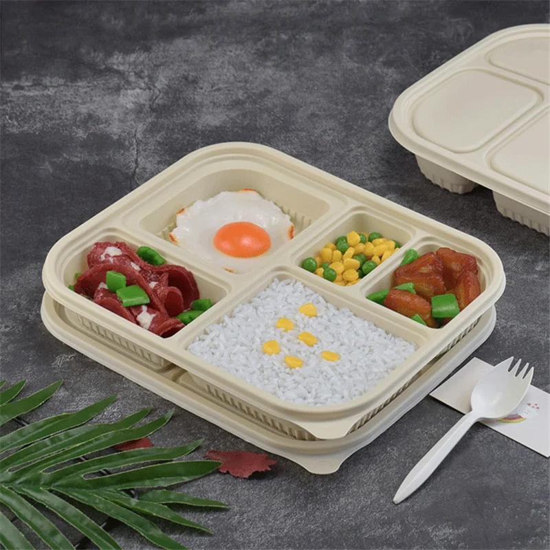 Eco Tableware Pricelist Environmentally Friendly Food Storage Containers Cornstarch Lunch Box