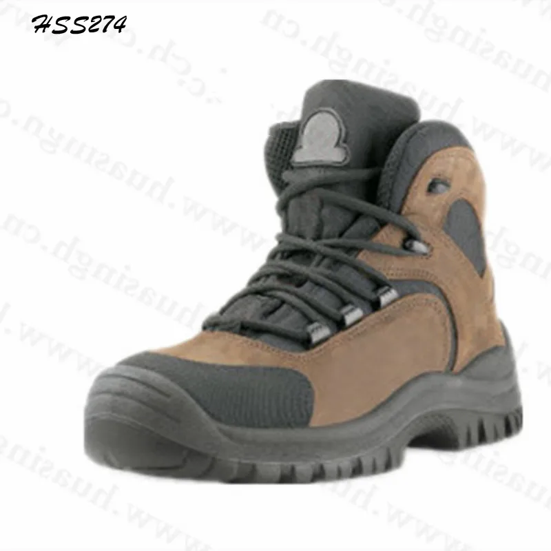 LXG,construction Line Steel Toe Insert Brown Outdoor Hiking Boots Anti-puncture Mining Safety Shoes Boots for Sale HSS274