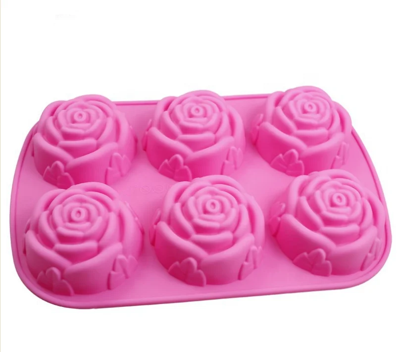 Molds Rose Soap Mold, High Quality 3d Silicone Soap Molds,Flower Shape Sili...