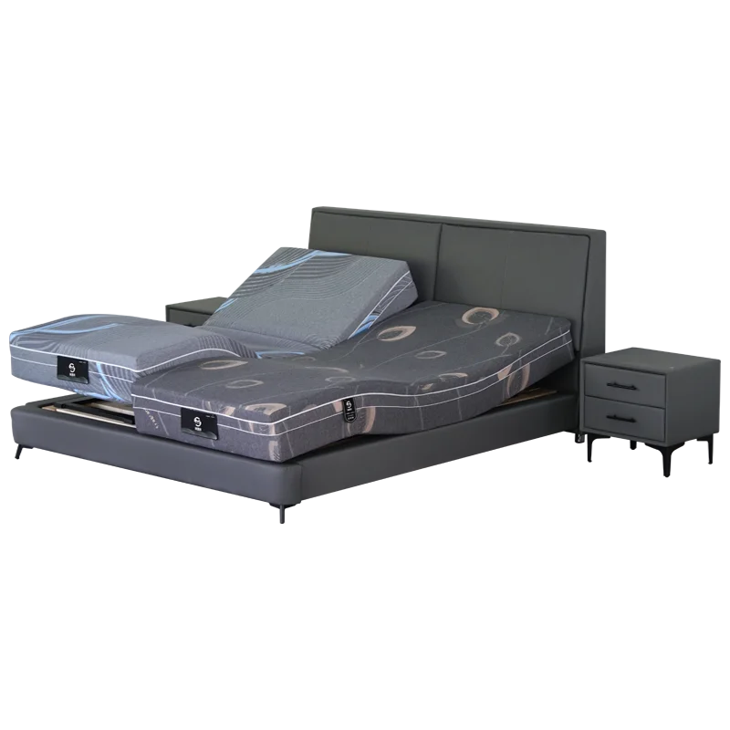 Foldable electric adjustable queen size beds mattress