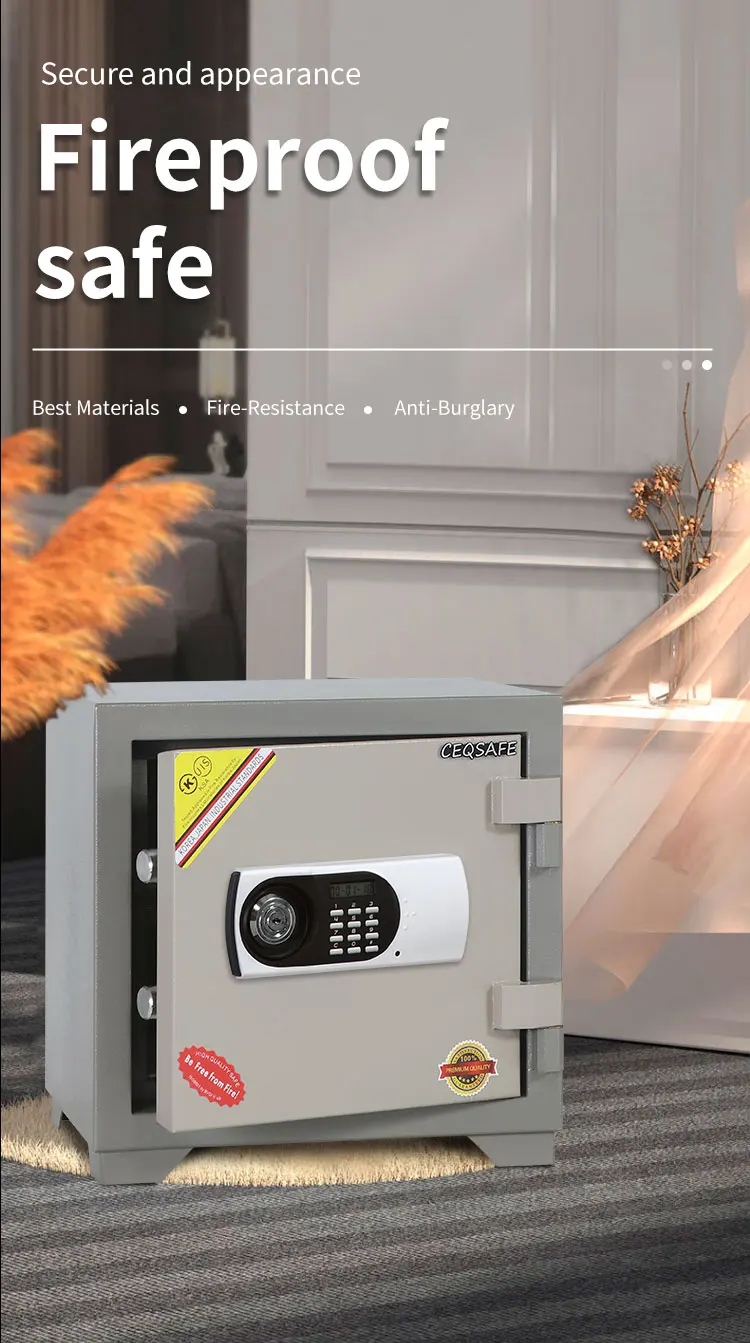 CEQSAFE Electronic Digital Safe Box Home and Hotel Office Safe Fire Resistant Safe Box details