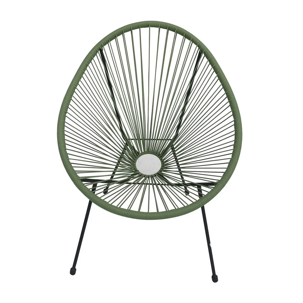Outdoor Garden Acapulco Chair Rattan Wicker Garden Colorful String Egg