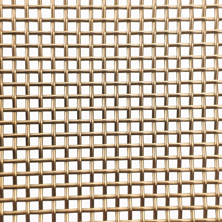 Rose Gold Color Customized Decorative Wire Mesh for Cabinets