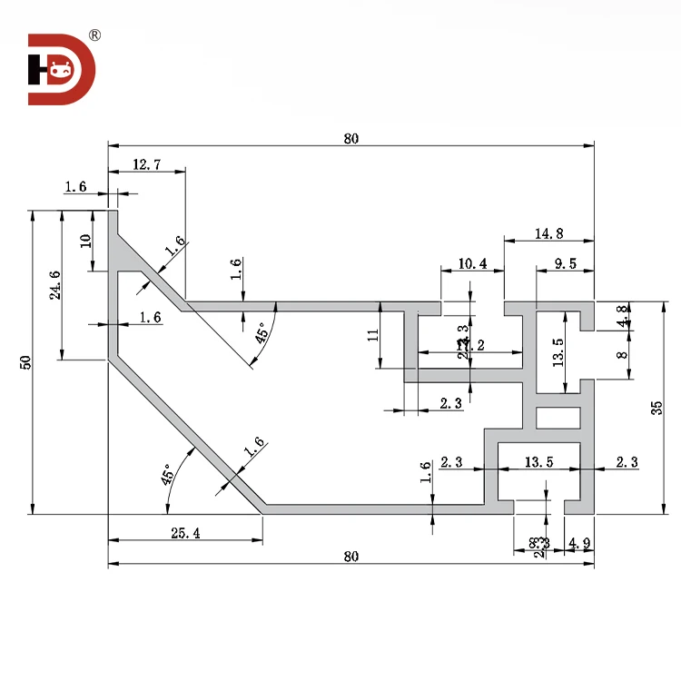 product 5080 drum line aluminum profile production line conveyor line side block drum edge protection 5080 aluminum profile-3