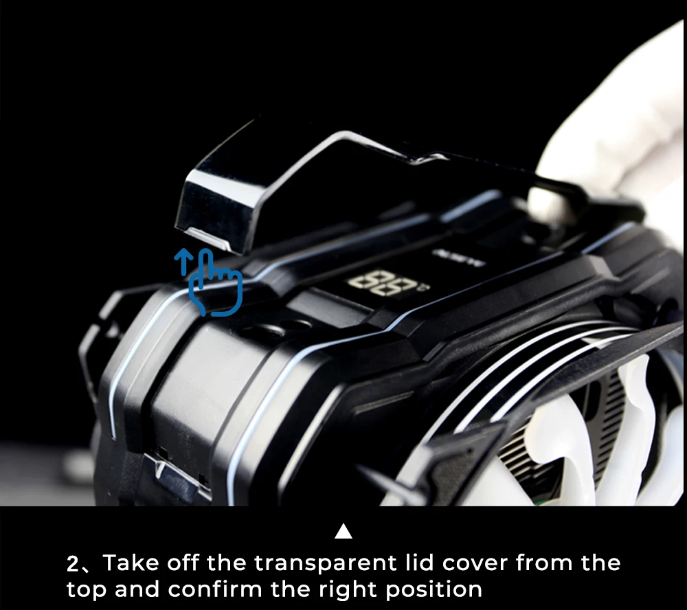 Alseye Fans Cooling M120d plus Cpu Cooler With Led Temperature Display