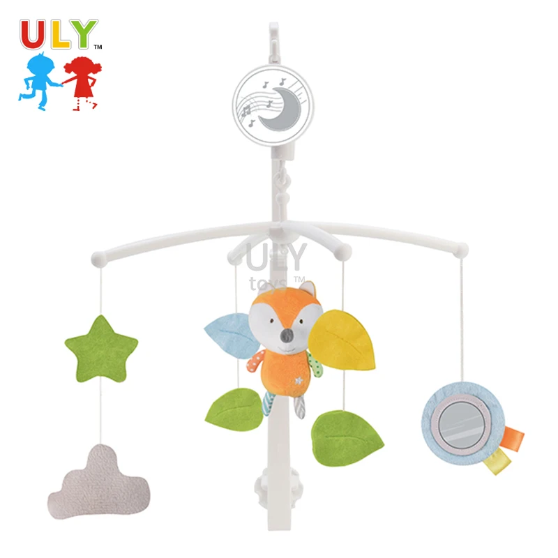 Мобиль для детской кровати 2021 музыкальные подвесные игрушки Плюшевые игрушки-животные Детский мобиль для детской кроватки