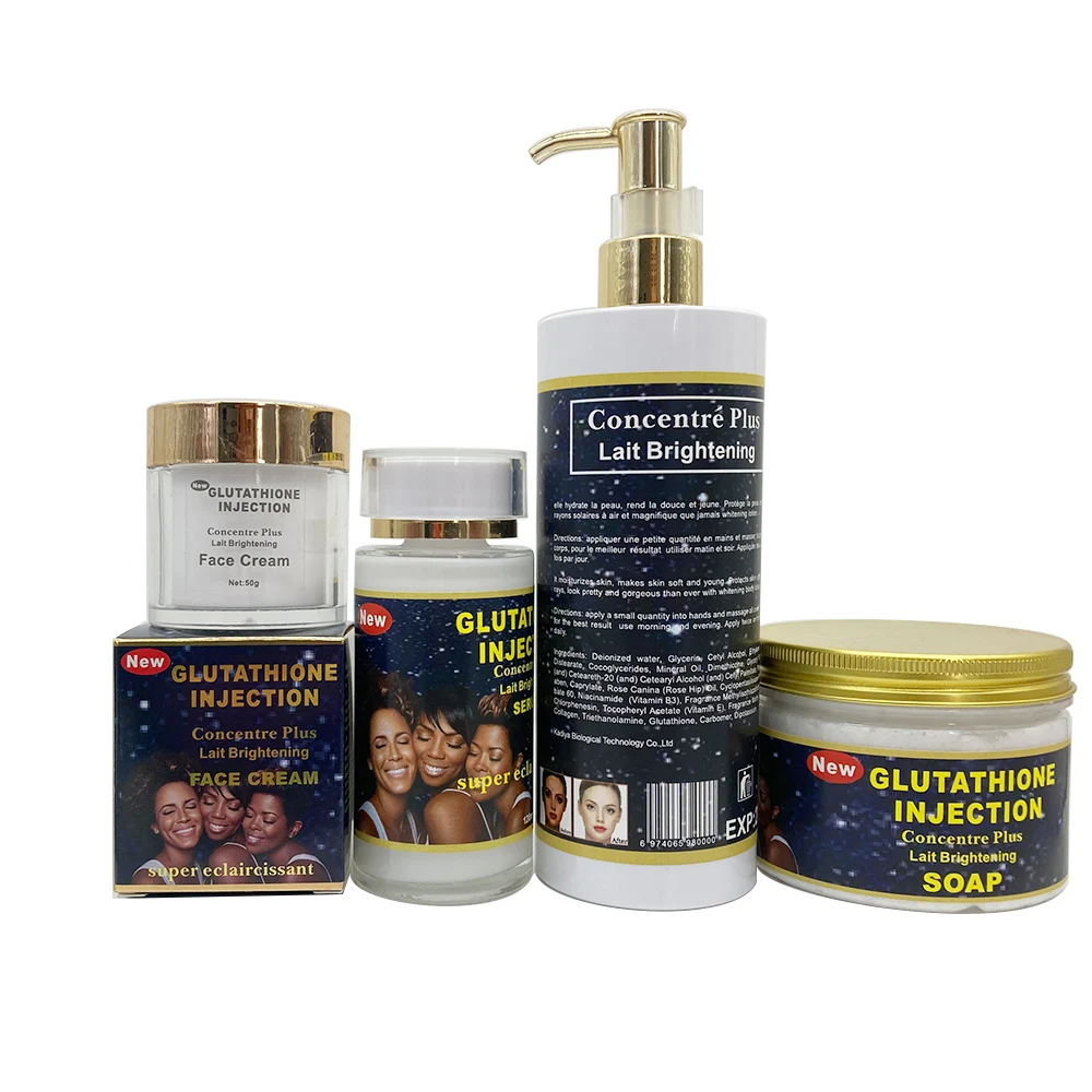 OEM Change Logo Glutathion Super Eclaircissant with Collagen for Remove All Hyperpigmentation & Melasma Skincare Set