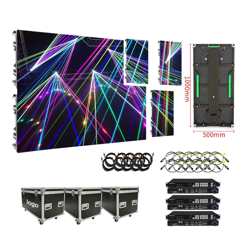 RAYBO 4m X 3m Complete System P2.6 P2.9 P3.91 LED Display 500mmx500mm LED Panel Backdrop Indoor Outdoor LED Screen