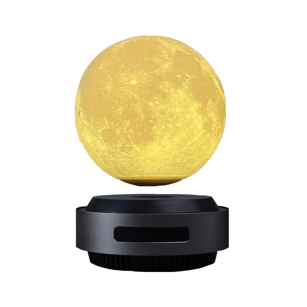 Auto-Lifting Levitating Moon Lamp HCNT New One-Button Lifting Levitating Moon Lamp Magnetic Floating Luna Lamp