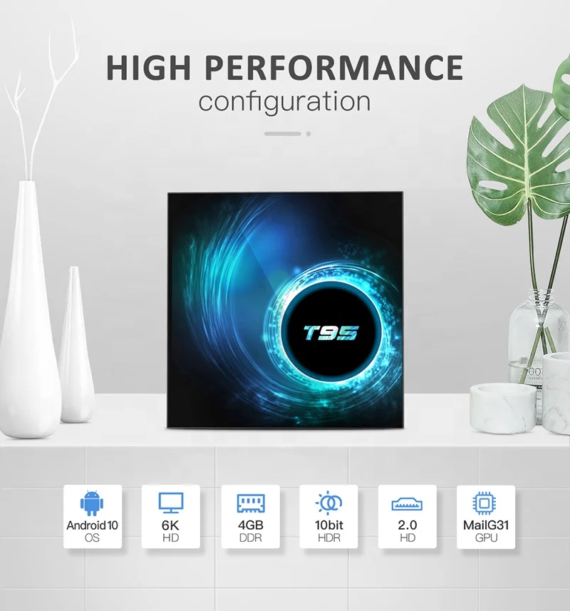 IHOMEMIX Factory Supply T95 HD Media Player Set Top Box Firmware Update Tvbox Android Tv Box T95