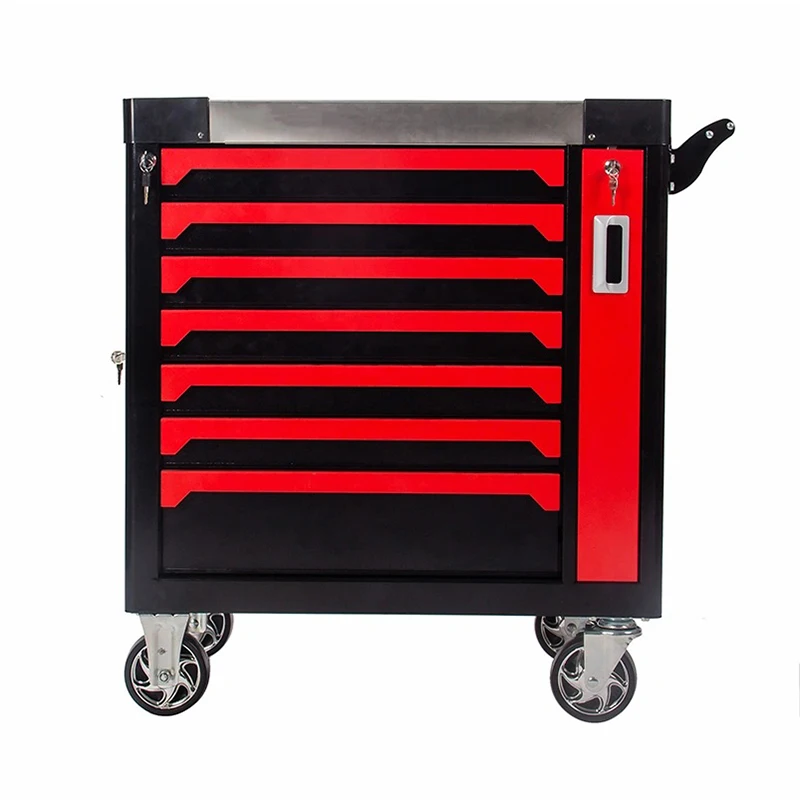 72" 7-Drawer Rolling Storage Cabinet Garage Tools Cabinets with Ball Bearing Drawer