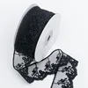Black-Single Scalloped Edge (4cm, 5 Yards)