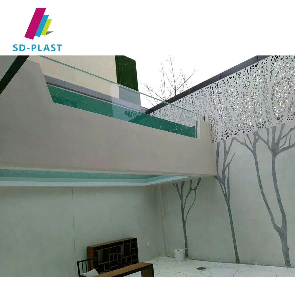 Waterfall Swimming Pool Rectangular Inground Pmma Transparent Acrylic Swimming Pool