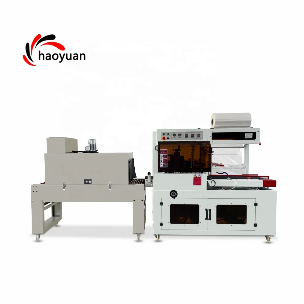 HY-450 Haoyuan Automatic Pizza Fresh Food Heat Size Shrink Film Tunnel Wrap Machine Wrapping