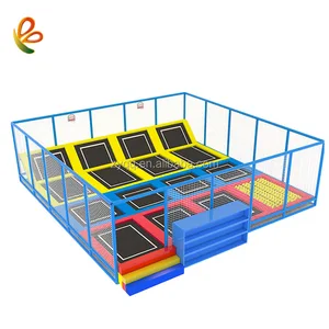 Dubai Trampoline Park Eco-friendly Safety Free Jump Children Big Park Indoor Playground  Trampoline