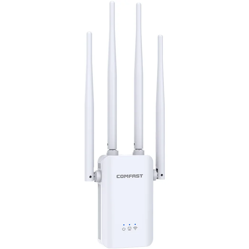 COMFAST WiFi Repetidor Amplificador de WiFi 300Mbps Extensor de Red WiFi Inalámbrico Modo Enrutador/Repetidor/Ap, 2,4G, Dos Antenas, WPS, Puerto Ethernet, Versión Actualizada 