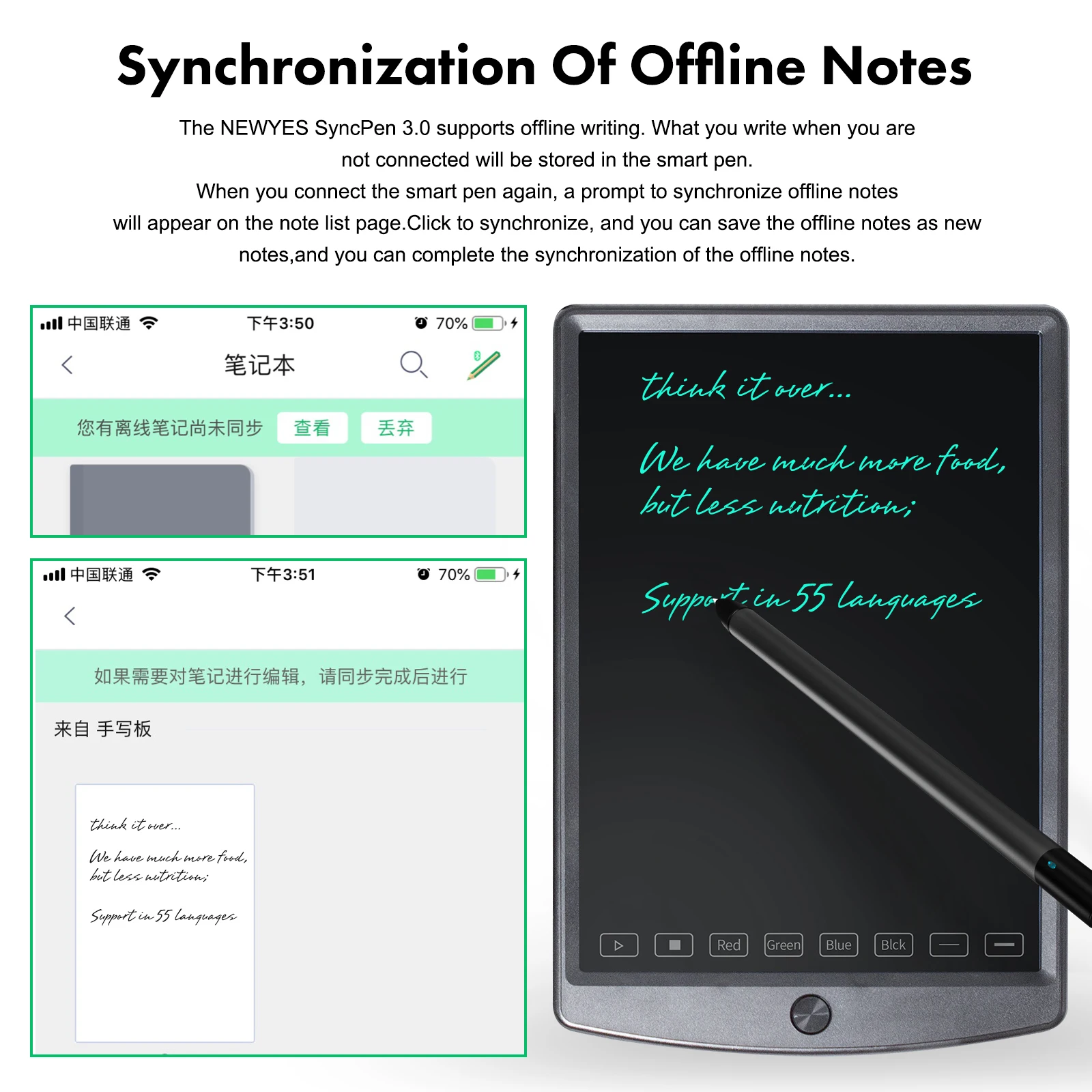 New Product Cloud Storage Synchronized Handwriting Recognition Smart