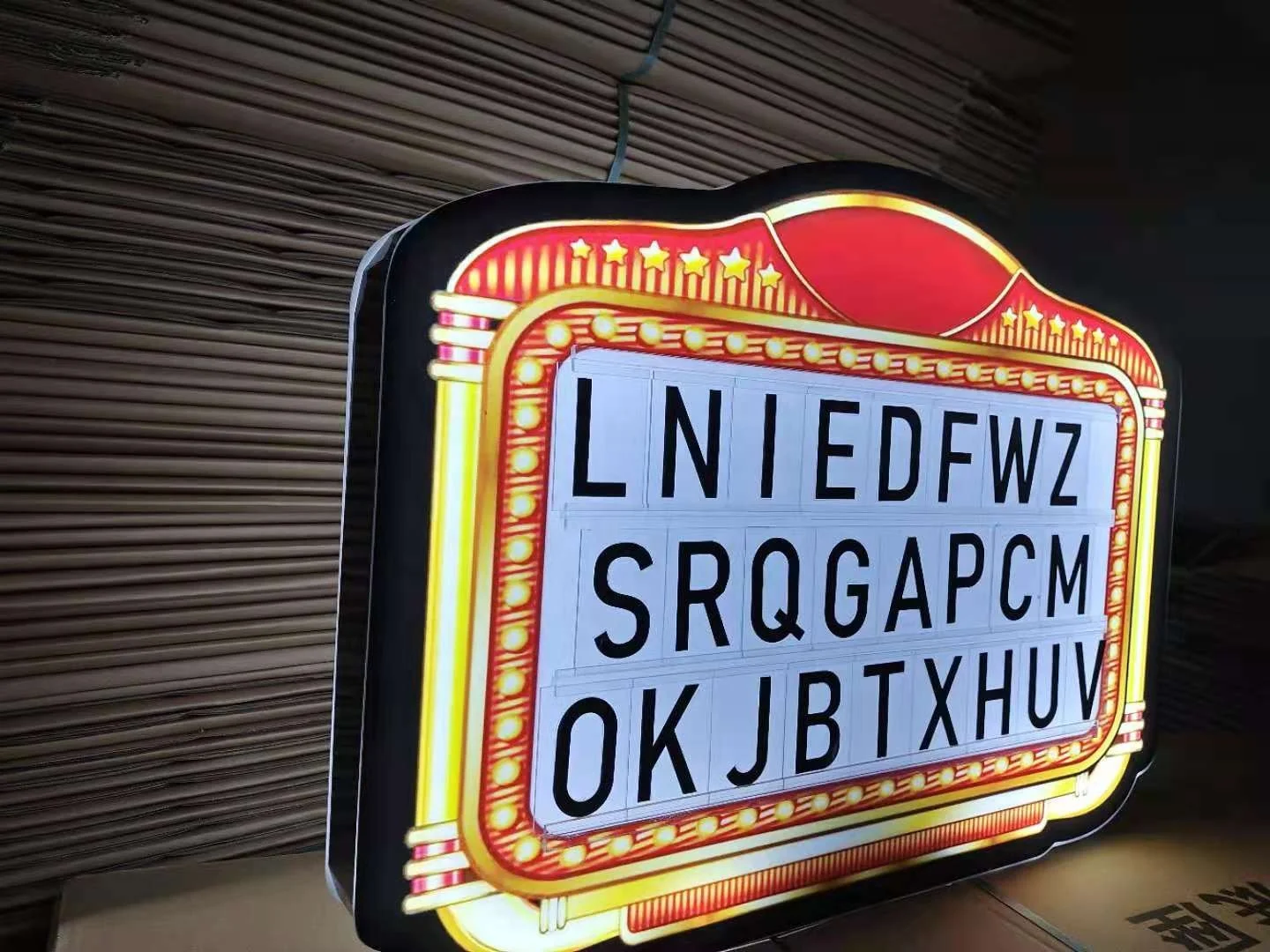 Customized LED VIP LED Marquee Light Box Bar Menu Board Letter Board Party Decor Letters for Events Party Lounge Bar Night Club