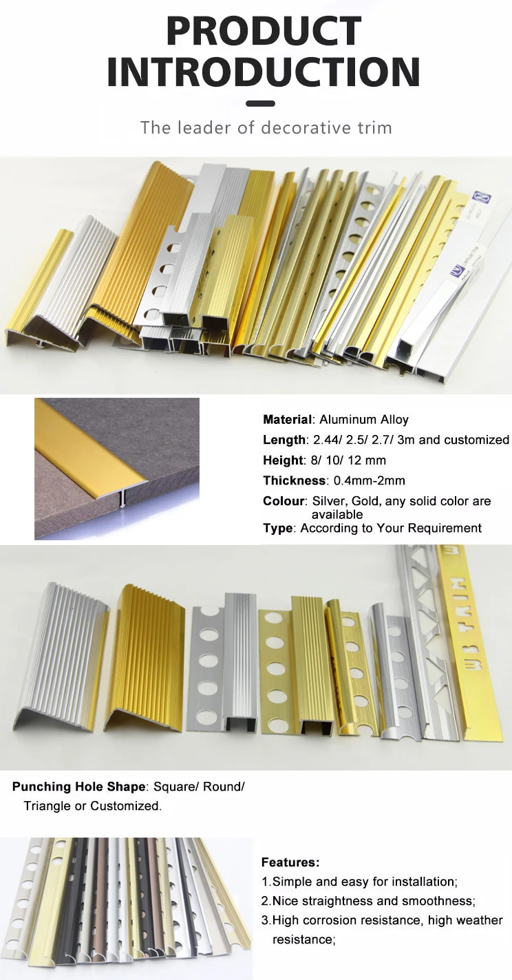 ME06 Expansion Joint Tile Trim strip Pvc Tile Movement Joint profile ...