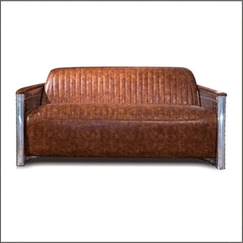 Spitfire Industrial Genuine Leather Vintage Chesterfield Sofa Set Other Antique Furniture