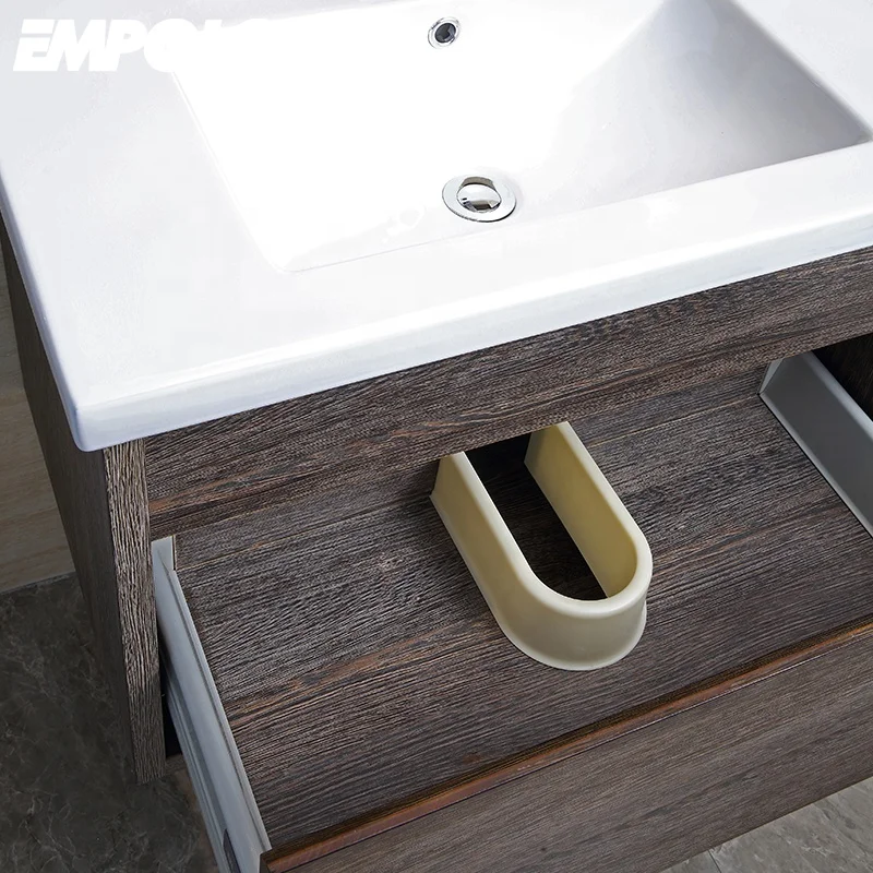 China Manufacturer Wall Mounted Single Sink Modern Cabinet Bathroom Vanity Set