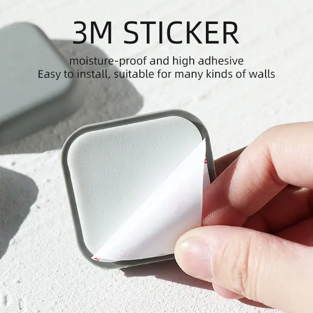Door Stop Wall Protector Quiet and Shock Absorbent Silicone Rubber Door Stopper With Strong Back Adhesive