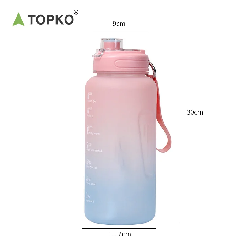 Бутылка для питьевой воды TOPKO Sports life бутылка большой емкости фитнеса бега походов с маркером