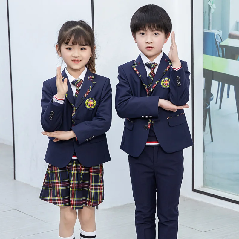Navy Blue Coat School Uniform Manufacturers China School