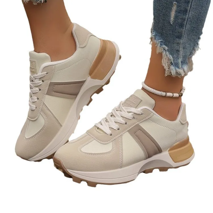 new Trend Light fashion high quality solid color women's casual soft Light Weight shoes
