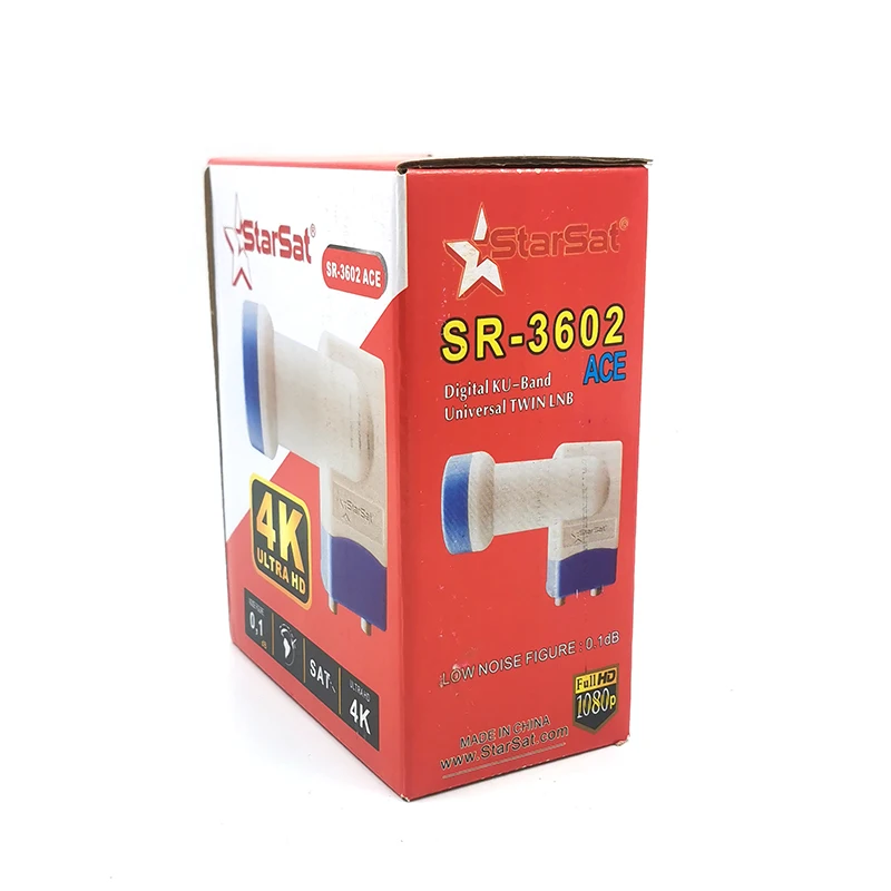 StarSat SR-3602 ACE 4K Supported Twin LNB Universal Digital KU Band with Plastic Material
