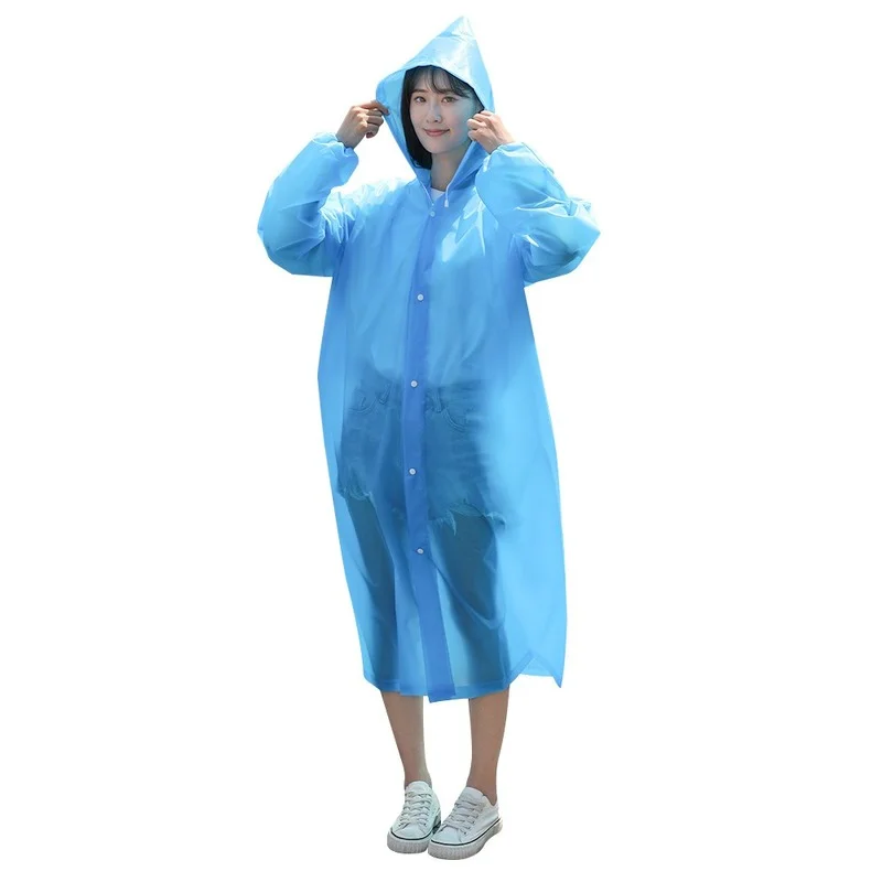 High Quality 1pc Eva Unisex Raincoat Thickened Waterproof Rain Coat ...