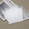 Garniture en plumes d'autruche, longueur des cheveux 10-15 cm
