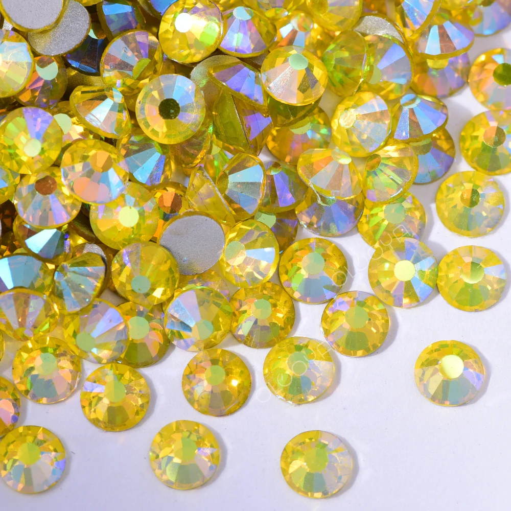 Wholesale In Bulk 2028 Quality Crystal Rhinestone Ab Colors Glass Non