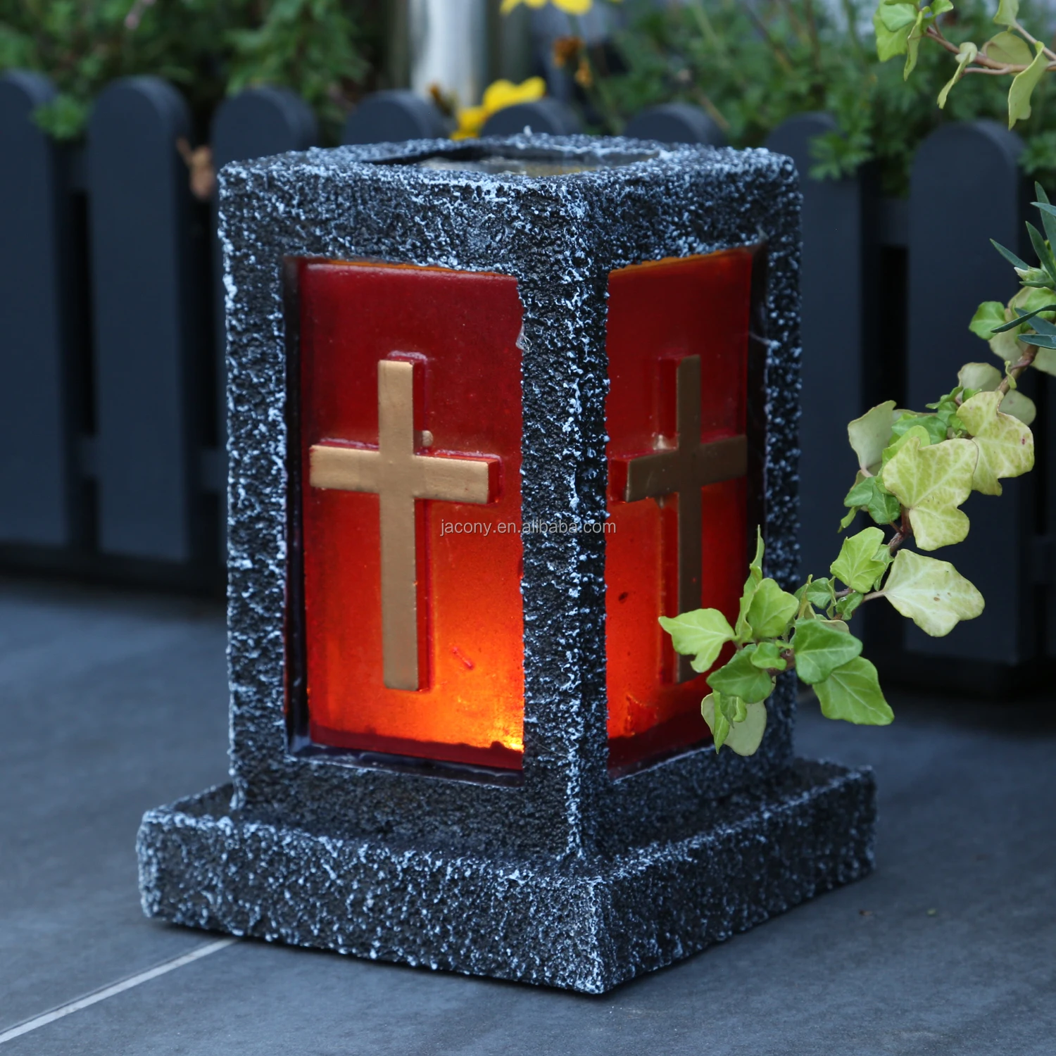 Flameless Solar Powered Cemetery Lights 50000 Hours