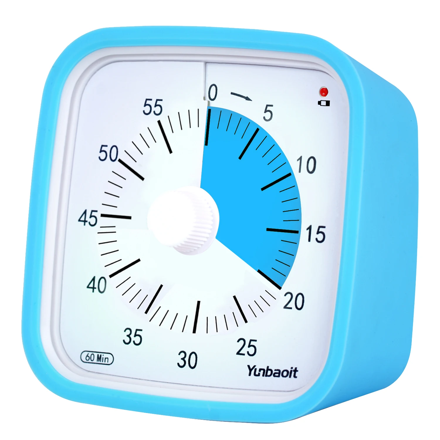 Yunbaoit Visual Timer with Night Light, 60-Minute Countdown Timer for Kids  and Adults, Silent Classroom Timer, Time Management Tool for Home, School