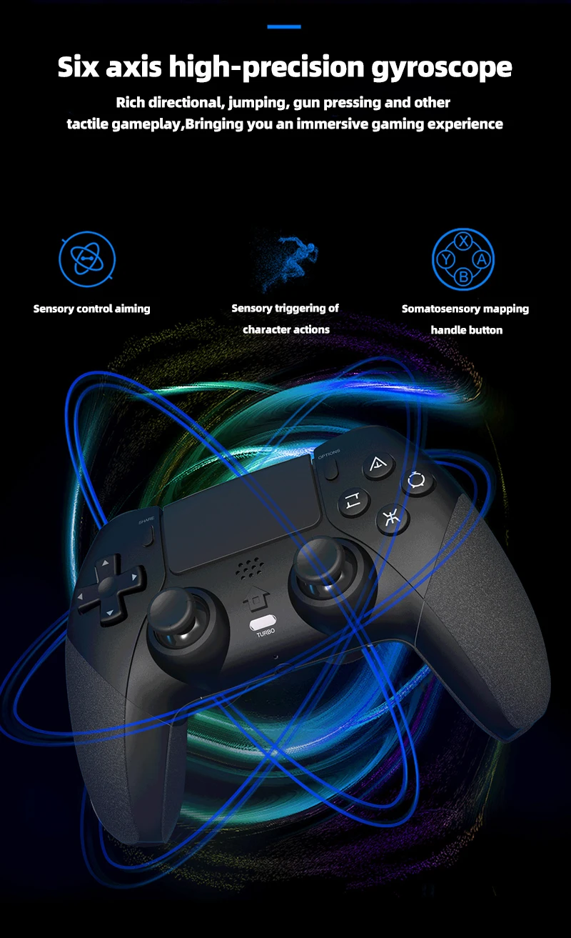 Elite Wireless Game Controller Dual Vibration Programmable Button Six ...