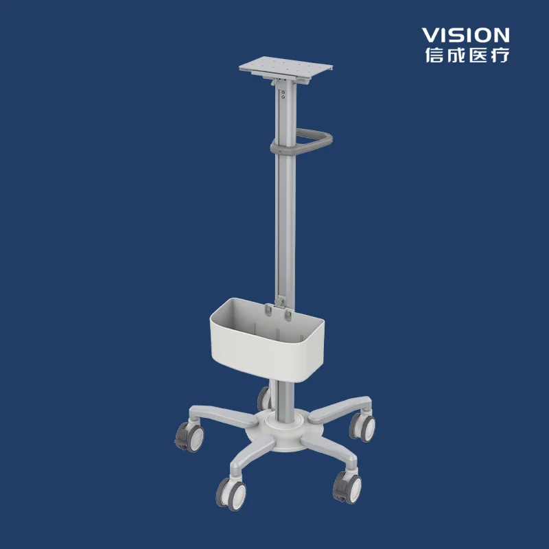 VISION Factory Direct Medical ECG Trolley High Quality Metal Hospital Instrument Trolley for Sale