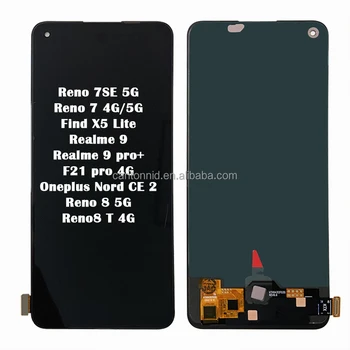 Écran OLED + Vitre Tactile Noir Pour Oppo Reno 8 5G - Pièce Neuve Avec Châssis