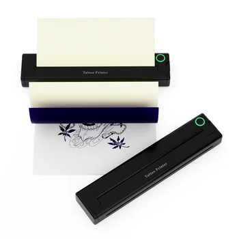Luck Jingle customized logo A4 tattoo thermal printer wireless handheld inkless mini tattoo thermal printer with 10 free paper