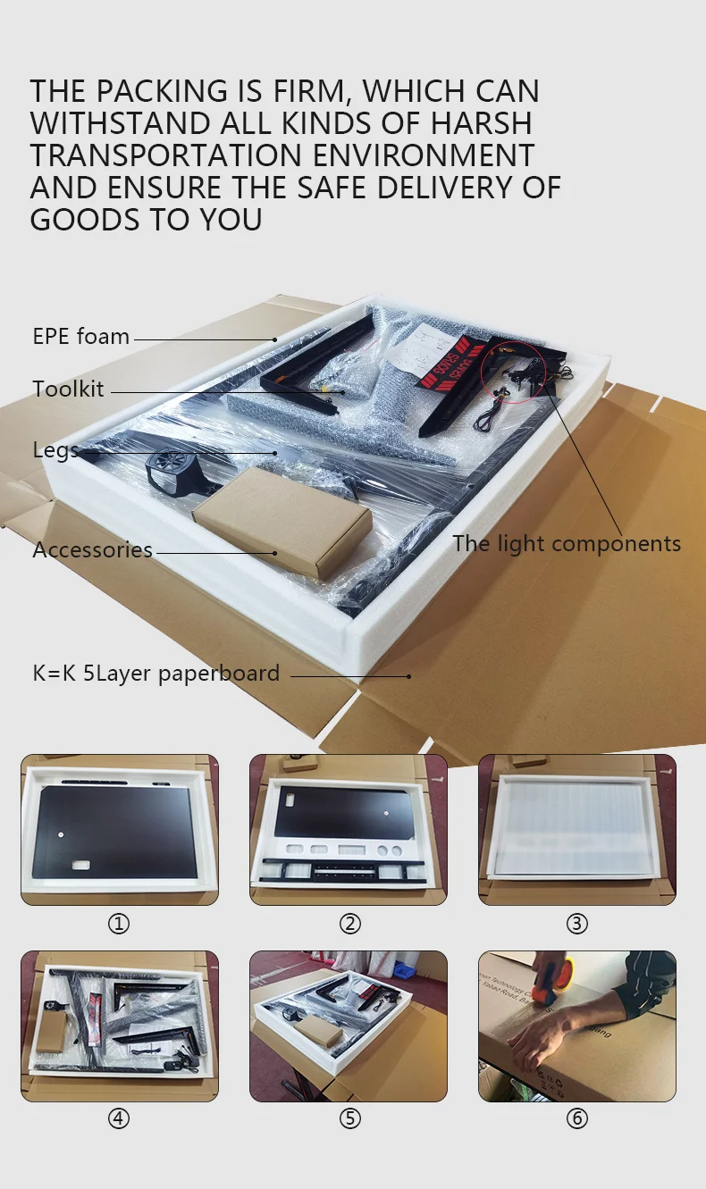 AOR ESPORTS Free Sample Table L Shaped Portable Internet Cafe Glass Stand Foldable Gaming Top Set Wall Computer Desk
