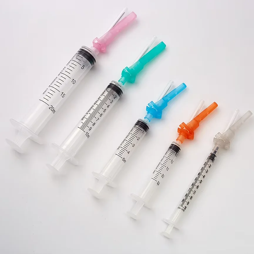 1ML Medical Syringes Disposable Syringe With Safety Needle details